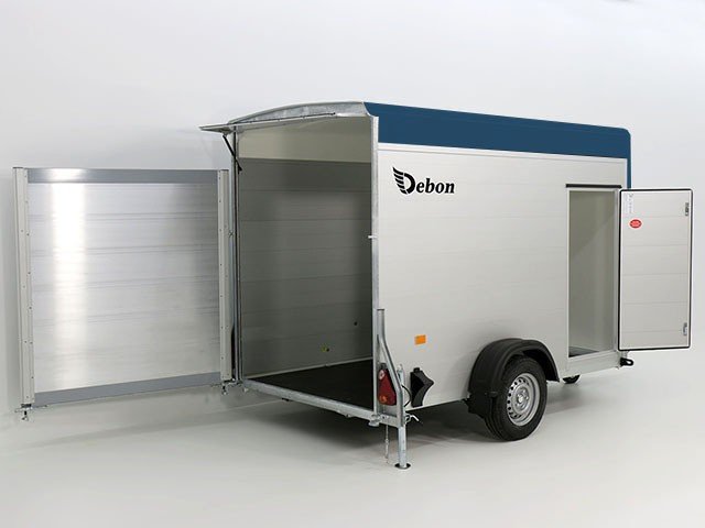 Debon Kofferanhänger Cargo H:190cm 1,3t|Alu, Polybug|Tür|blau - Image 11