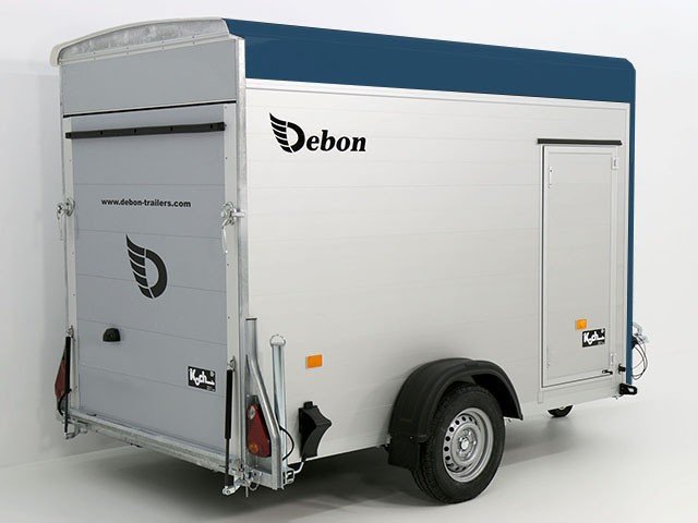 Debon Kofferanhänger Cargo H:190cm 1,3t|Alu, Polybug|Tür|blau - Image 12