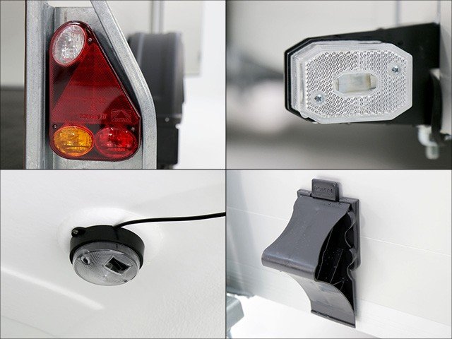 Debon Kofferanhänger Cargo H:190cm 1,3t|Alu, Polybug|Tür|blau - Image 5