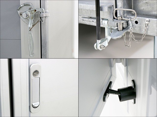 Debon Kofferanhänger Cargo H:190cm 1,3t|Alu, Polybug|Tür|blau - Image 6