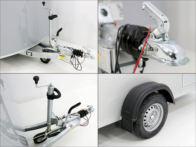 Debon Kofferanhänger Cargo H:190cm 1,3t|Alu, Polybug|Tür|blau - Image 7