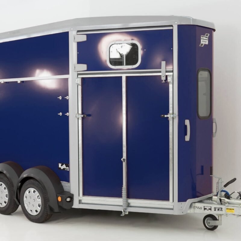 Ifor Williams Pferdeanhänger HB511|Heckklappen-Türkombination|blau-Neu
