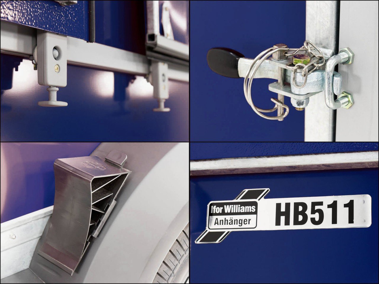 Ifor Williams Pferdeanhänger HB511|Heckklappen-Türkombination|blau-Neu - Image 3