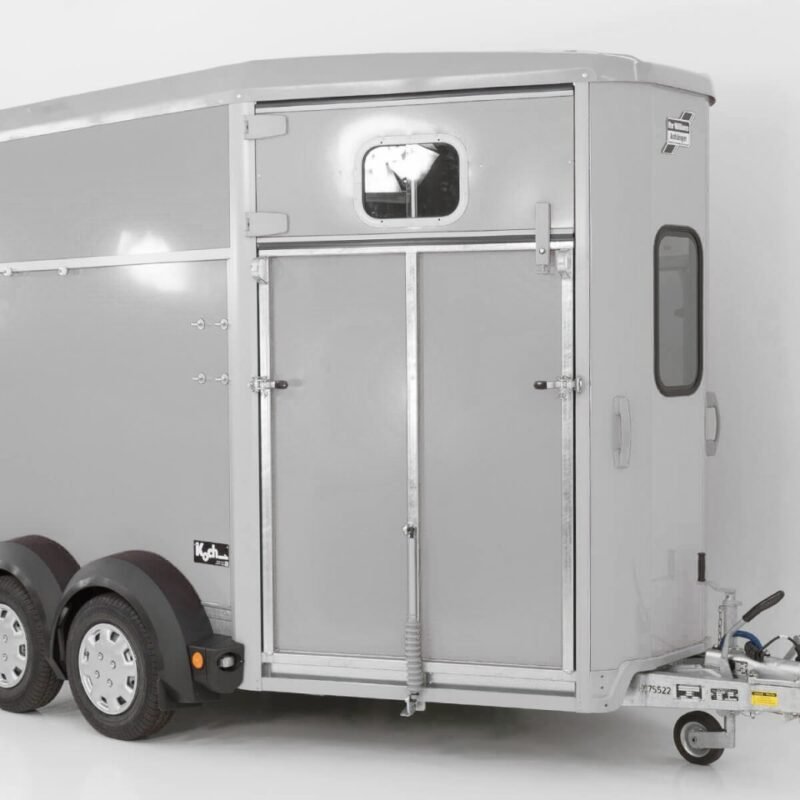 Ifor Williams Pferdeanhänger HB511|Heckklappen-Türkombination|silber-Neu